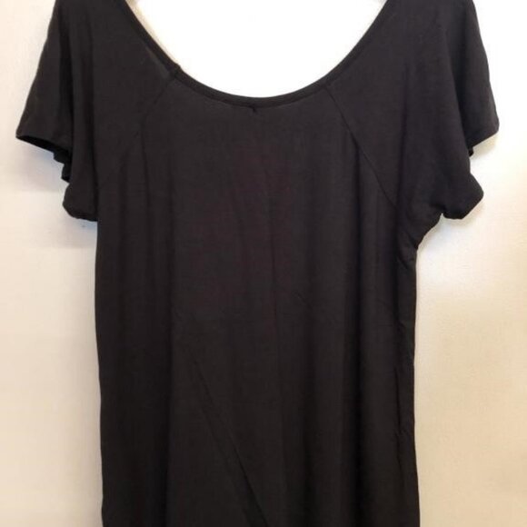 Michael Kors Black Scoop Neck Gold Studded Embellished Blouse size Medium - Picture 4 of 4